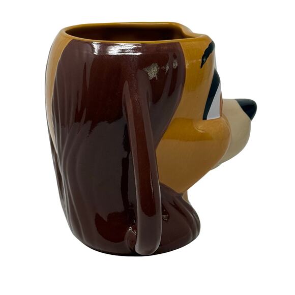 Disney Lady & The Tramp Lady 3D Stoneware Mug 20oz Ceramic Sculpted Cup - Picture 3 of 6